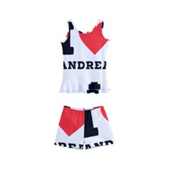 I Love Andrea Kids  Boyleg Swimsuit by ilovewhateva