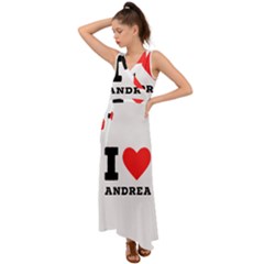 I Love Andrea V-neck Chiffon Maxi Dress by ilovewhateva