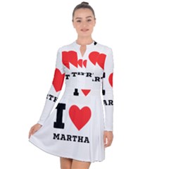 I Love Martha Long Sleeve Panel Dress by ilovewhateva