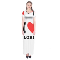 I Love Gloria  Short Sleeve Maxi Dress by ilovewhateva