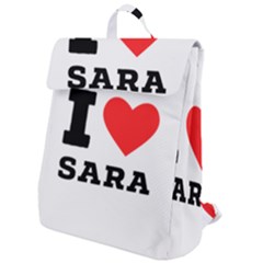 I Love Sara Flap Top Backpack by ilovewhateva