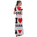 I love sara Flutter Sleeve Maxi Dress View2