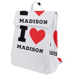 I Love Madison  Flap Top Backpack by ilovewhateva