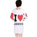 I love janice Long Sleeve Nightdress View2