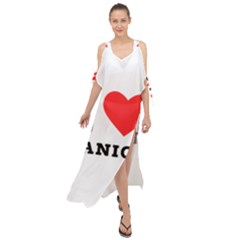 I Love Janice Maxi Chiffon Cover Up Dress by ilovewhateva