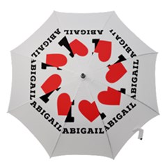 I Love Abigail  Hook Handle Umbrellas (large) by ilovewhateva