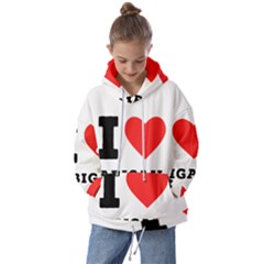 I Love Abigail  Kids  Oversized Hoodie by ilovewhateva