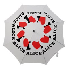 I Love Alice Hook Handle Umbrellas (large) by ilovewhateva