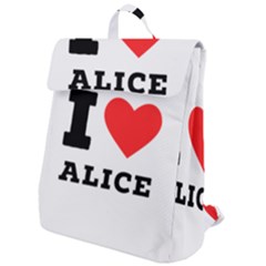 I Love Alice Flap Top Backpack by ilovewhateva