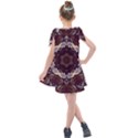 Rosette Kaleidoscope Mosaic Abstract Background Kids  Tie Up Tunic Dress View2