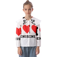 I Love Denise Kids  Peter Pan Collar Blouse by ilovewhateva