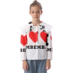 I Love Amber Kids  Peter Pan Collar Blouse by ilovewhateva