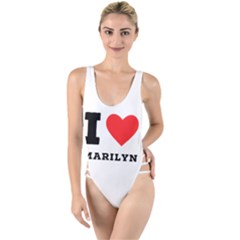 I Love Marilyn High Leg Strappy Swimsuit by ilovewhateva