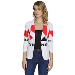 I Love Marilyn Women s One-button 3/4 Sleeve Short Jacket by ilovewhateva