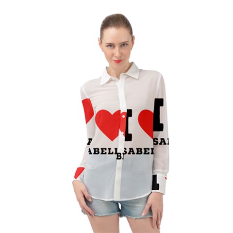 I Love Isabella Long Sleeve Chiffon Shirt by ilovewhateva