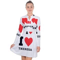 I Love Theresa Long Sleeve Panel Dress by ilovewhateva