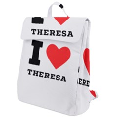 I Love Theresa Flap Top Backpack by ilovewhateva