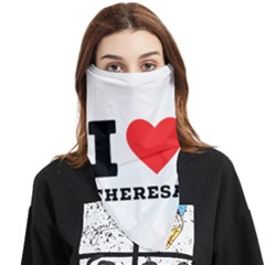 I Love Theresa Face Covering Bandana (triangle) by ilovewhateva