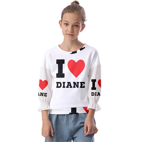 I Love Diane Kids  Cuff Sleeve Top by ilovewhateva