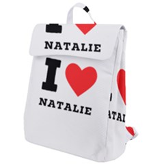 I Love Natalie Flap Top Backpack by ilovewhateva