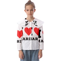 I Love Marie Kids  Peter Pan Collar Blouse by ilovewhateva