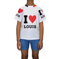 I Love Louis Kids  Short Sleeve Swimwear by ilovewhateva