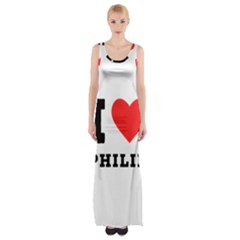 I Love Philip Thigh Split Maxi Dress by ilovewhateva