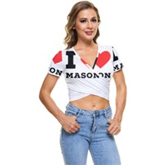 I Love Mason Short Sleeve Foldover Tee by ilovewhateva