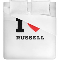 I Love Russell Duvet Cover (king Size) by ilovewhateva