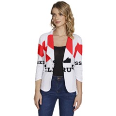 I Love Russell Women s One-button 3/4 Sleeve Short Jacket by ilovewhateva