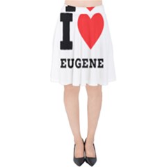 I Love Eugene Velvet High Waist Skirt by ilovewhateva