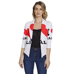 I Love Ralph Women s Draped Front 3/4 Sleeve Shawl Collar Jacket by ilovewhateva