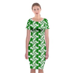 Candy Illustration Pattern Classic Short Sleeve Midi Dress by GardenOfOphir