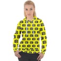 Modern Chic Vector Camera Illustration Pattern Women s Overhead Hoodie View1