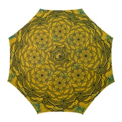 Mandala Vintage Painting Flower Golf Umbrellas by Jancukart