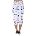 Music Is The Answer Phrase Concept Graphic Velvet Midi Pencil Skirt View2