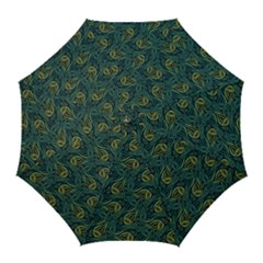 Pattern Abstract Green Texture Golf Umbrellas by Jancukart