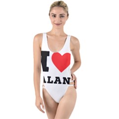 I Love Alan High Leg Strappy Swimsuit by ilovewhateva