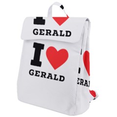 I Love Gerald Flap Top Backpack by ilovewhateva