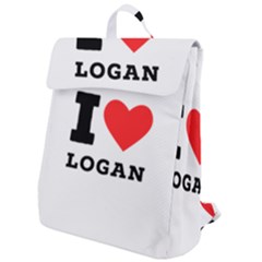 I Love Logan Flap Top Backpack by ilovewhateva