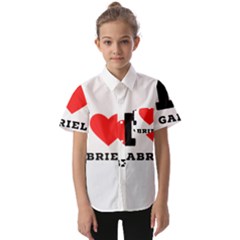 I Love Gabriel Kids  Short Sleeve Shirt by ilovewhateva