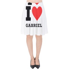 I Love Gabriel Velvet High Waist Skirt by ilovewhateva