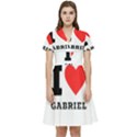 I love gabriel Short Sleeve Waist Detail Dress View1