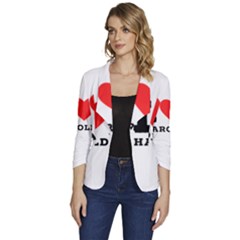 I Love Harold Women s One-button 3/4 Sleeve Short Jacket by ilovewhateva