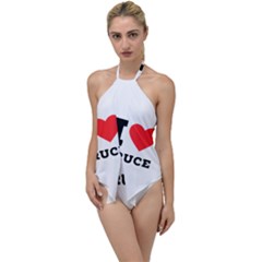 I Love Bruce Go With The Flow One Piece Swimsuit by ilovewhateva