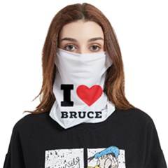 I Love Bruce Face Covering Bandana (two Sides) by ilovewhateva