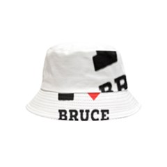 I Love Bruce Inside Out Bucket Hat (kids) by ilovewhateva