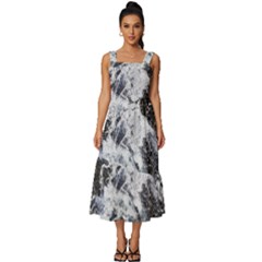 Tempestuous Beauty Art Print Square Neckline Tiered Midi Dress by dflcprintsclothing