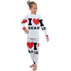 I Love Sean Kids  Long Sleeve Set  by ilovewhateva