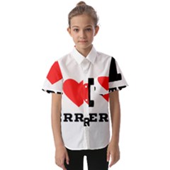 I Love Terry  Kids  Short Sleeve Shirt by ilovewhateva